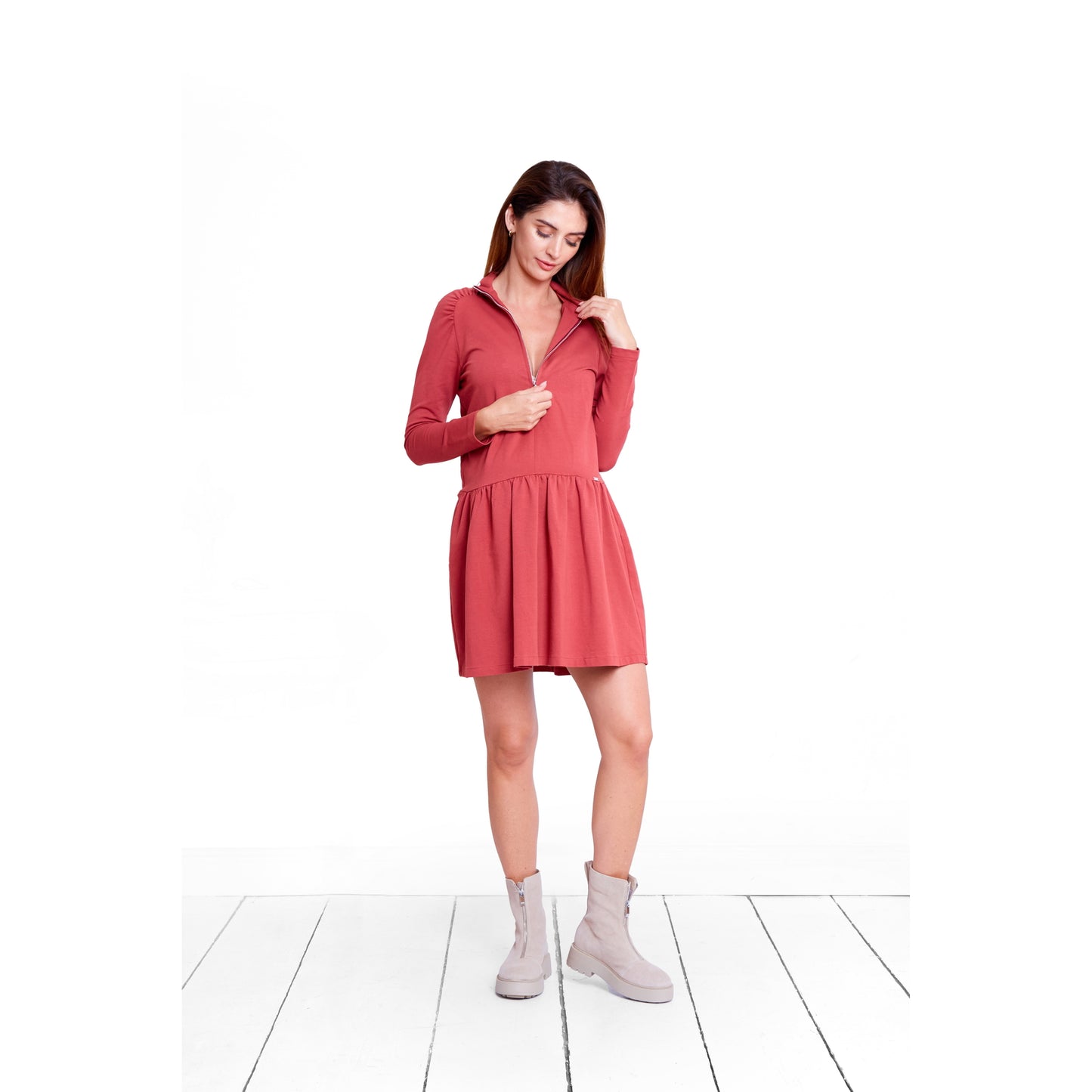 robe de grossesse volant en bas marquera votre ventre parfait pour allaitement fait en coton