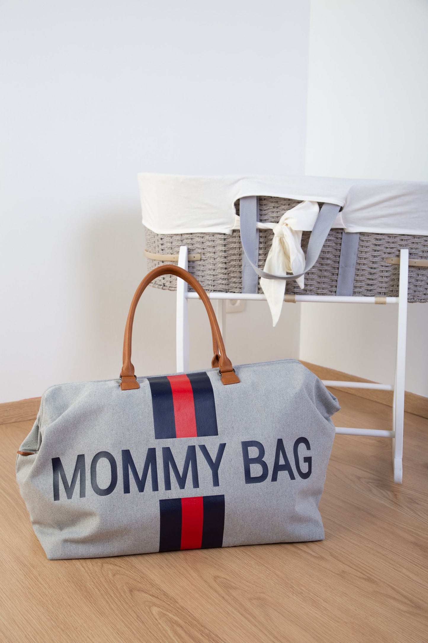 sac à langer de très haute qualité BLEU-ROUGE - accessoire de maternité parfait - ma Graine de Cigogne