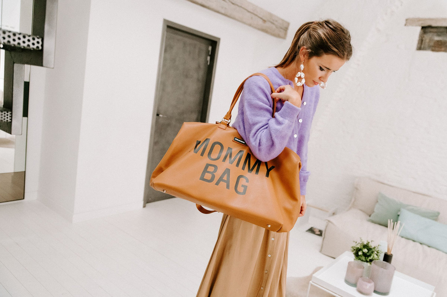 sac à langer en cuir de très haute qualité - ma Graine de Cigogne - accessoire maternité