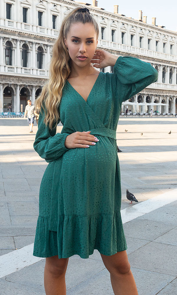 Robe de grossesse PENELOPE VERTE