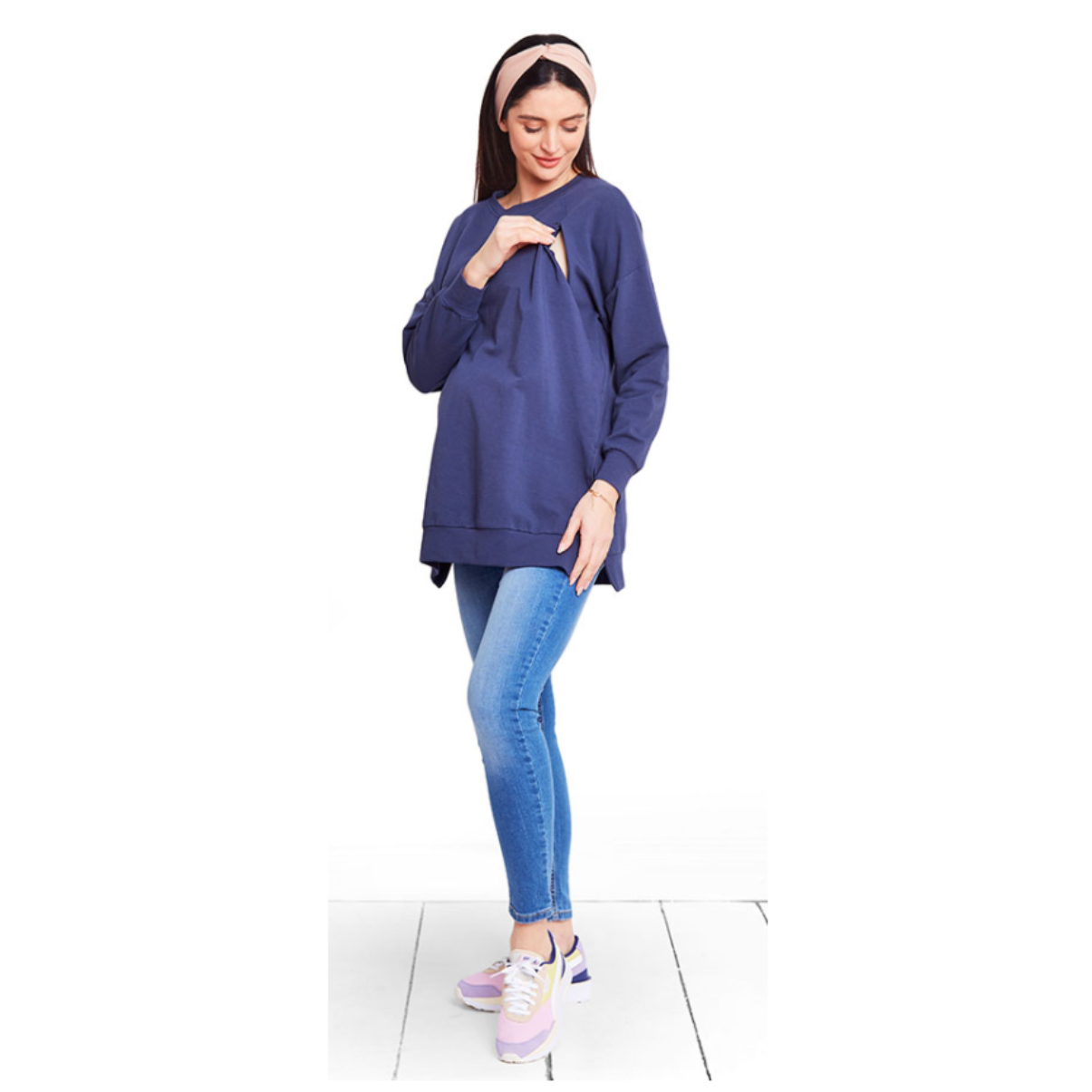 pull de grossesse ample, confortable et décontracté