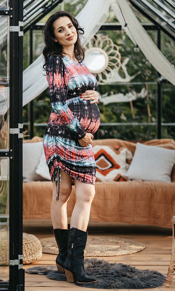 robe de grossesse bohémien féminine et moderne avec ouverture pour allaitement