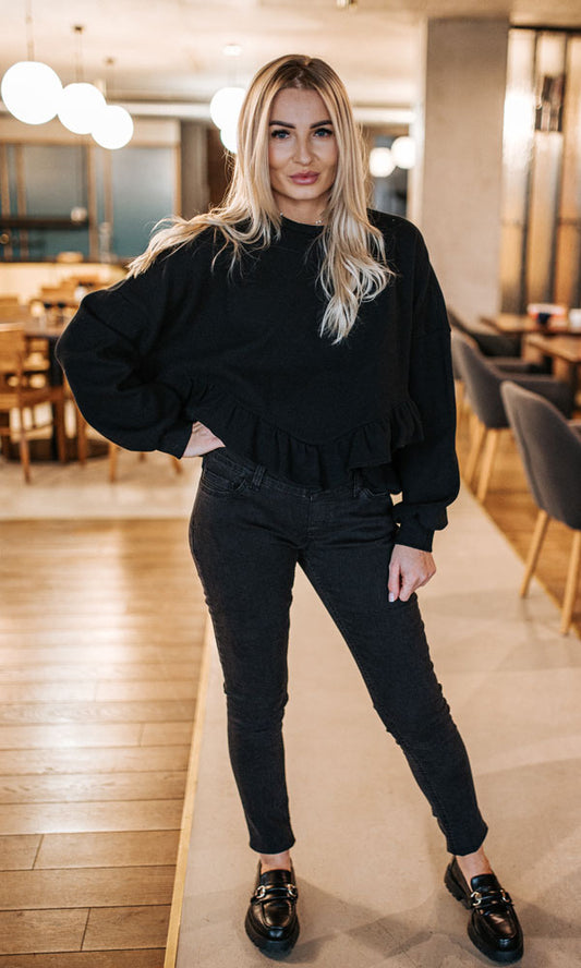 jeans de grossesse avec boutons latériaux