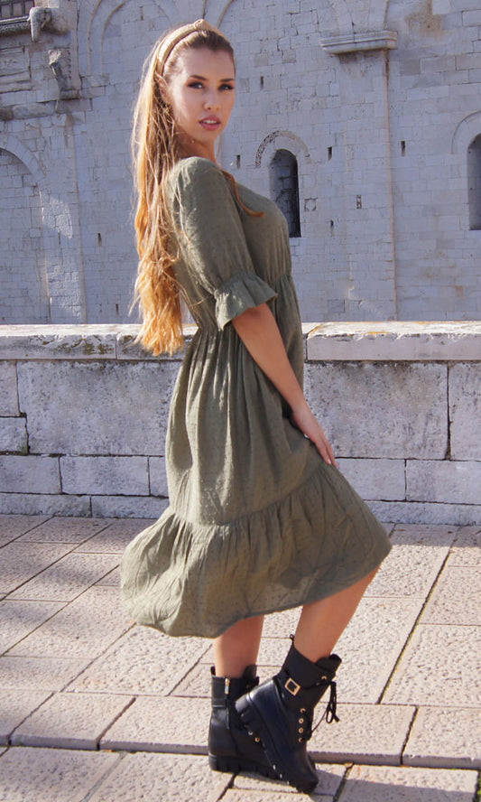 Robe de grossesse chic et confortable avec allaitement facilité