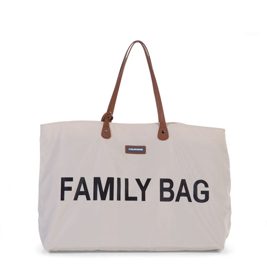 sac à langer FAMILY BAG BLANC ECRU haut de gamme - accessoire de maternité indispensable - ma Graine de Cigogne