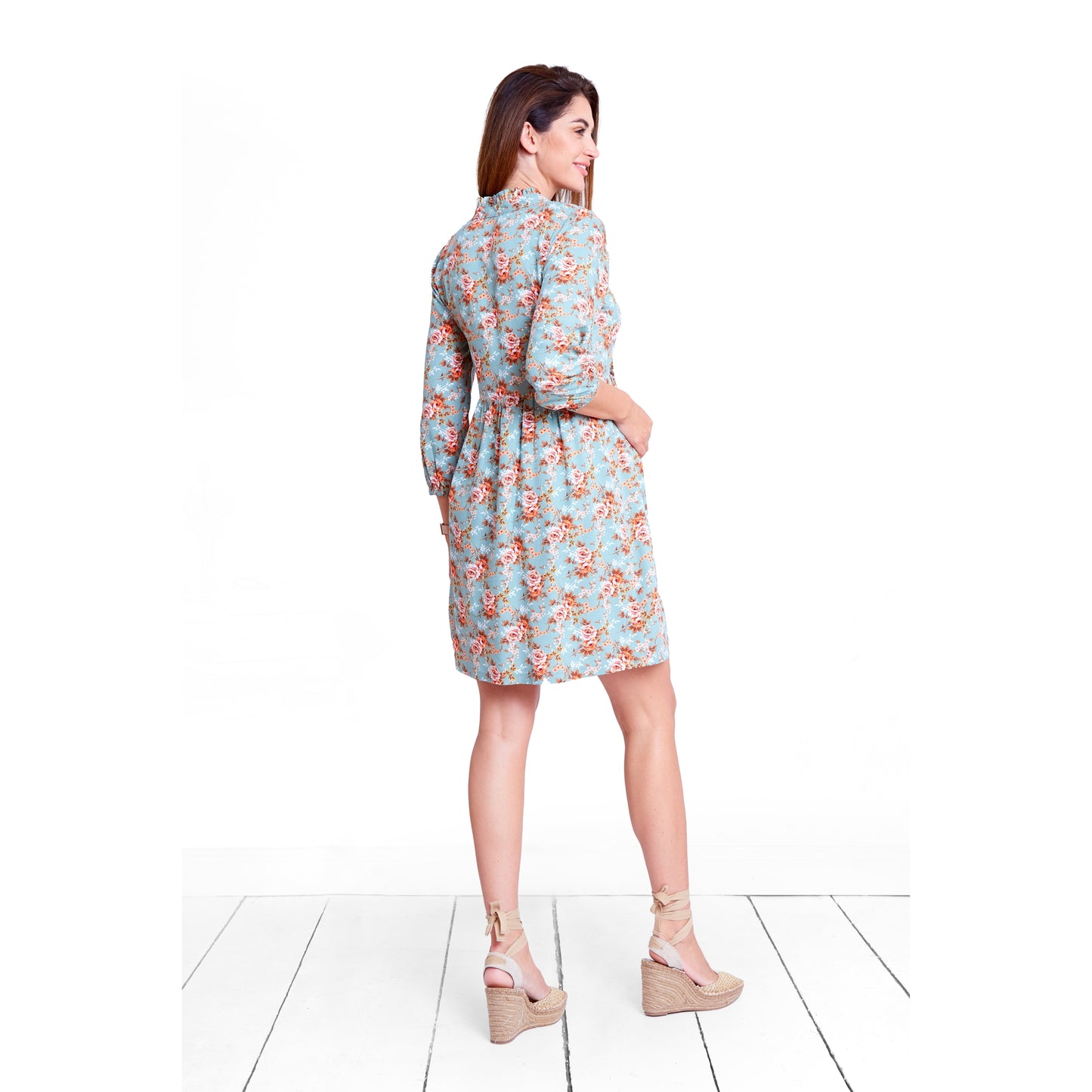 robe de grossesse et allaitement en viscose chic et élégante 
