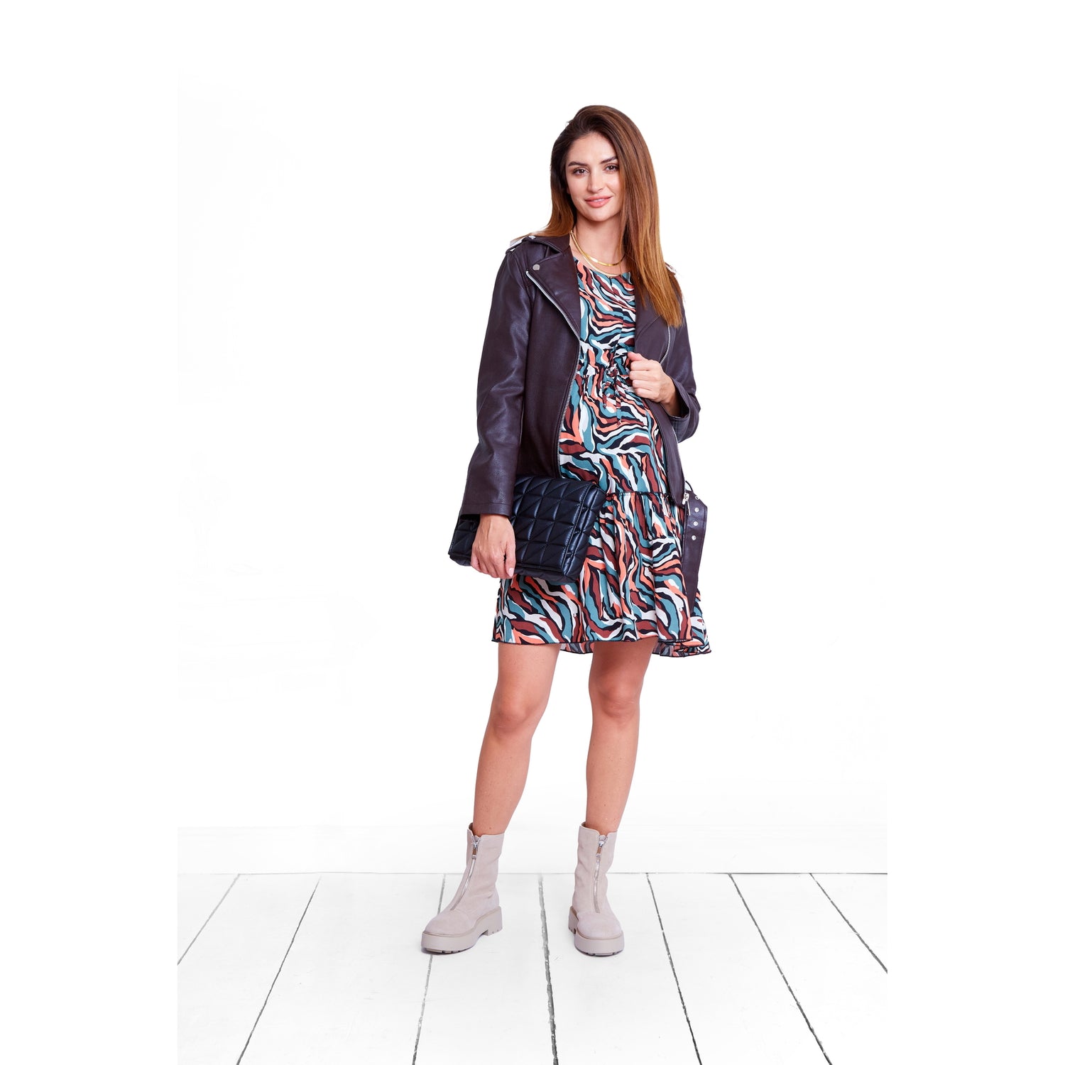 robe de grossesse et allaitement chic belle tendance imprimé fantasie