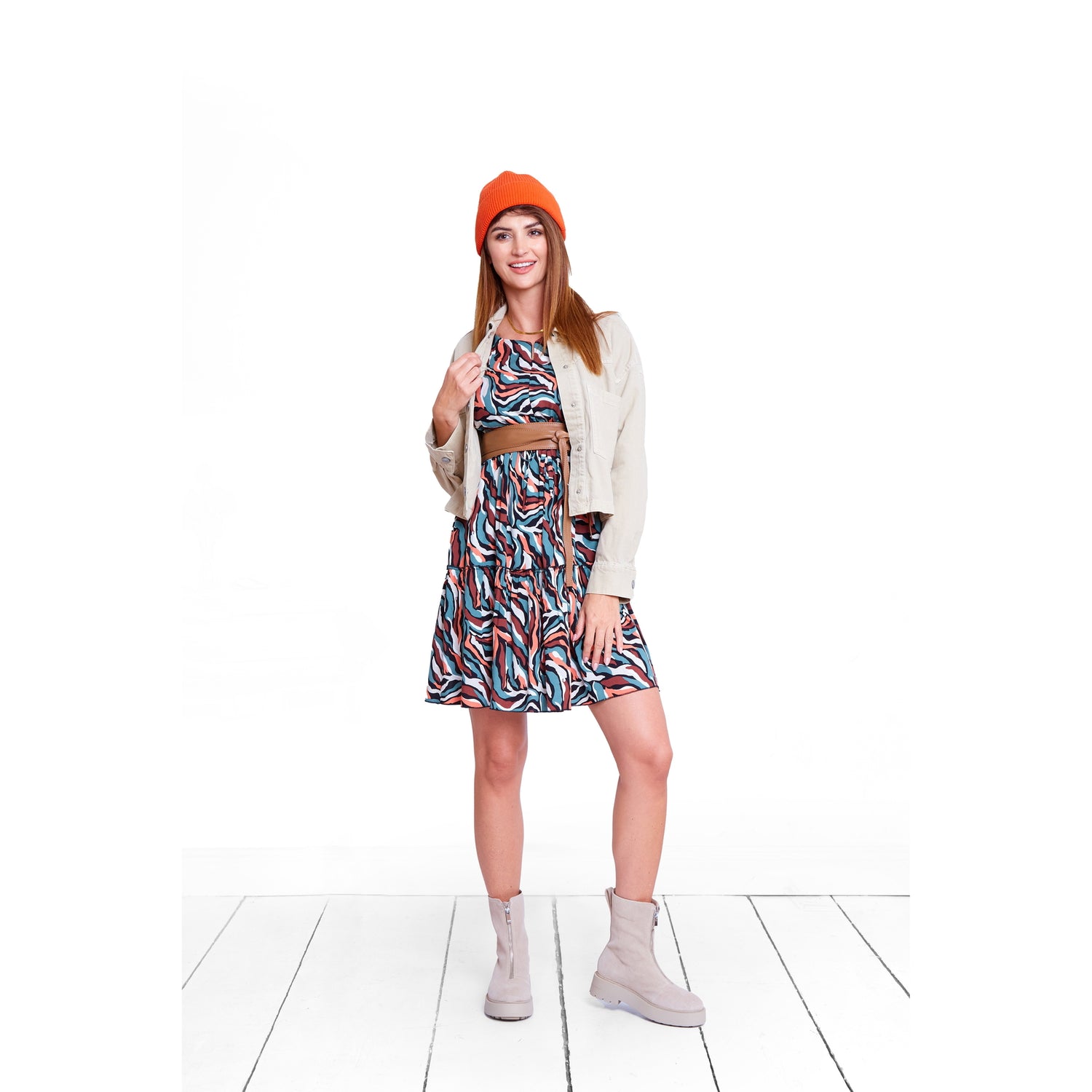 robe de grossesse et allaitement chic belle tendance imprimé fantasie