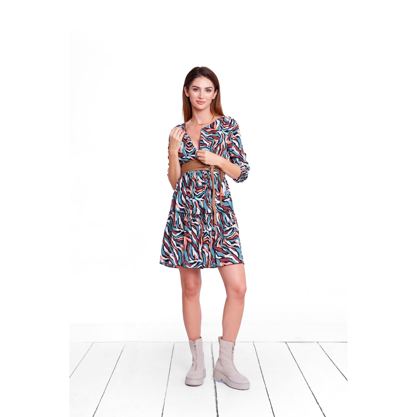 robe de grossesse et allaitement chic belle tendance imprimé fantasie