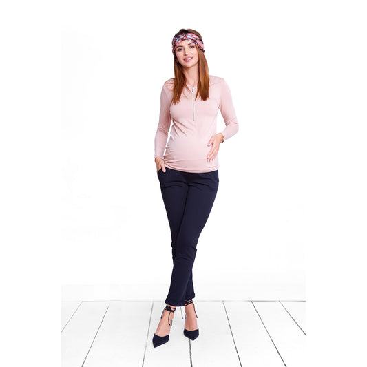 Chemisier rose parfait pour l'allaitement chic 