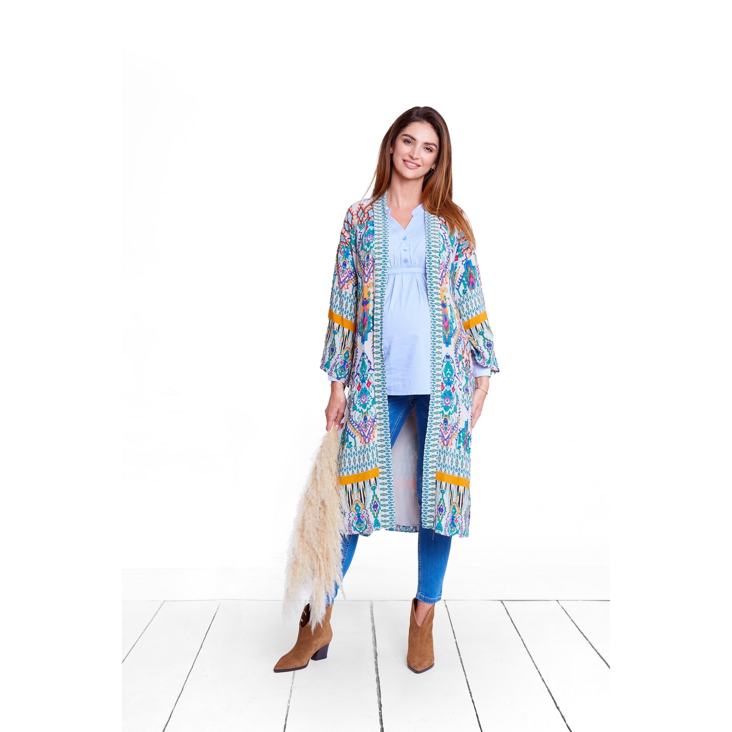 chemisier de grossesse en V chic et tendance