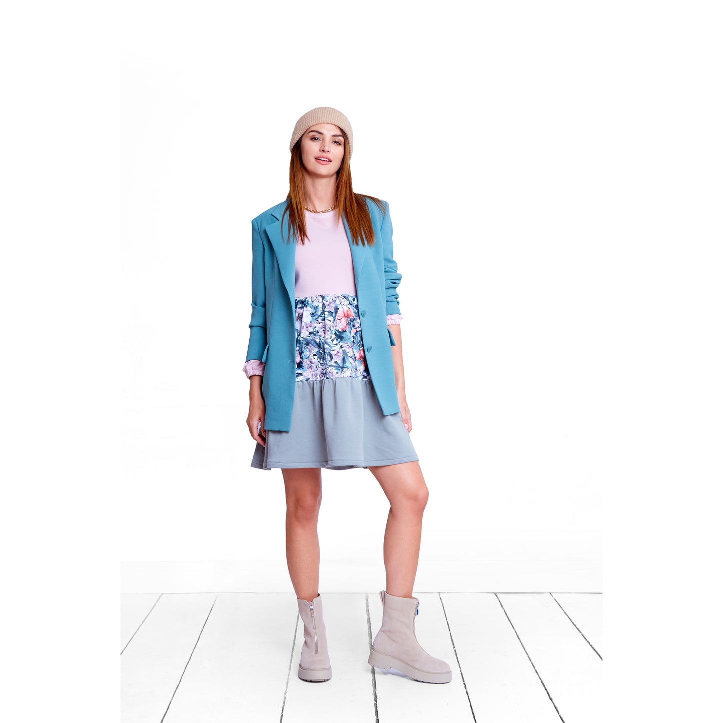 robe de grossesse oversize motif floral chic parfait pour allaitement