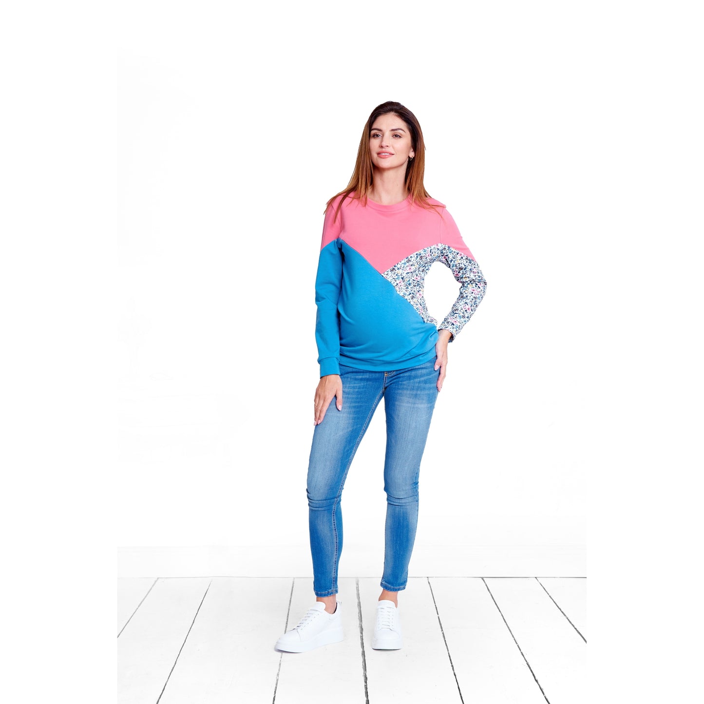 pull de grossesse et allaitement en coton pour femme enceinte   