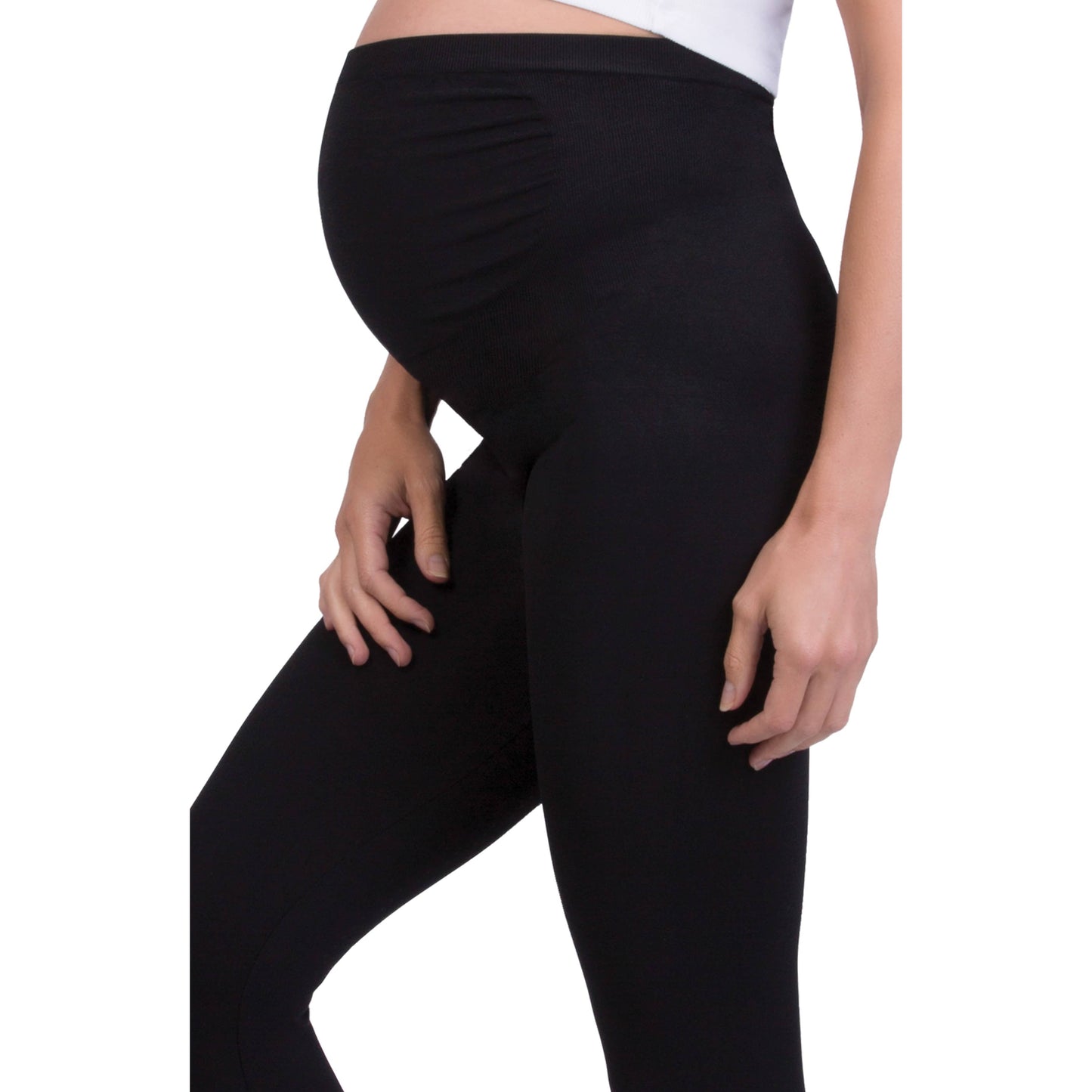legging de grossesse haute qualité noir idéal pour la maternité - ma Graine de Cigogne