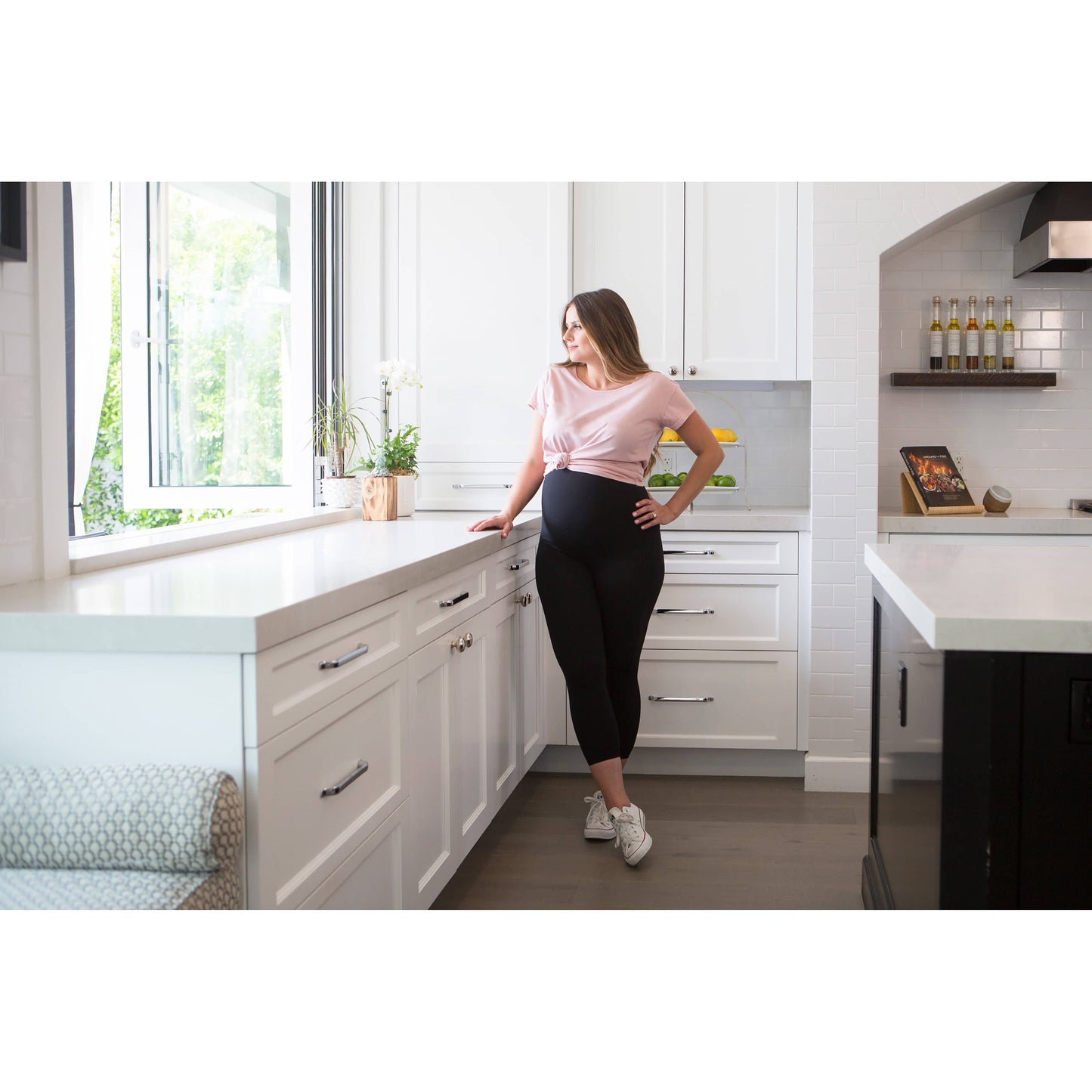 legging de grossesse haute qualité noir idéal pour la maternité - ma Graine de Cigogne