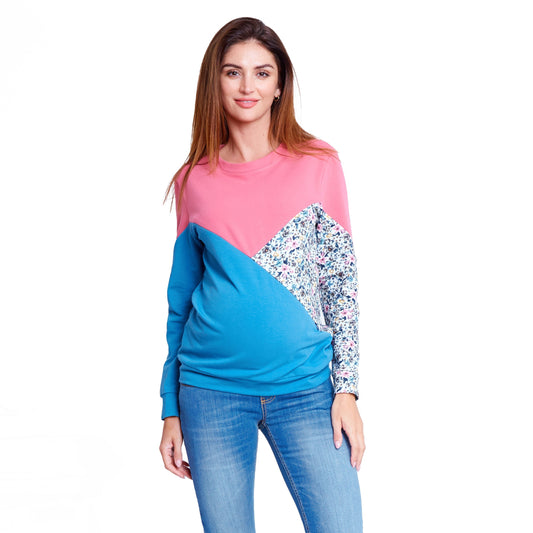 pull de grossesse et allaitement en coton pour femme enceinte