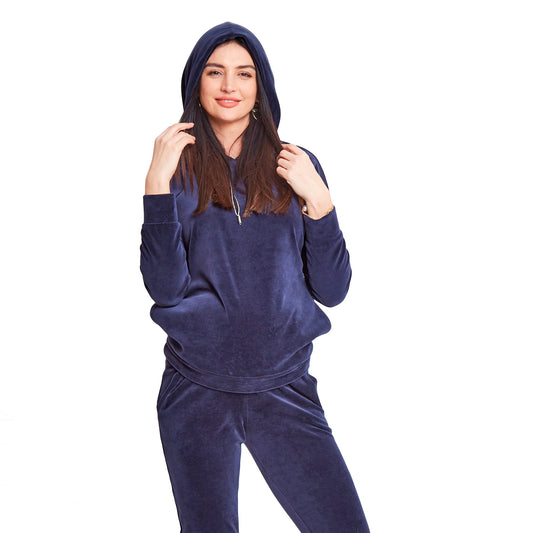 Pull en velours d'allaitement et de grossesse