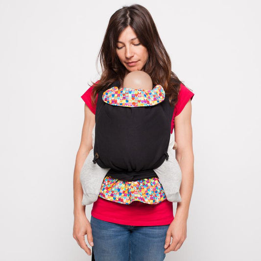 Porte-bébé physiologique COEURS 100% coton bio