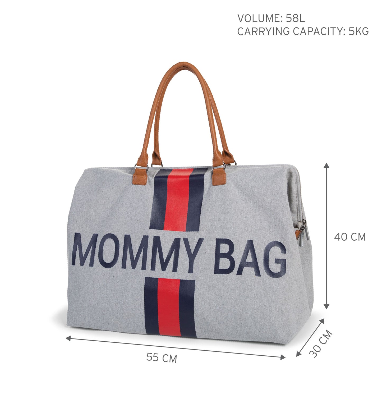 sac à langer de très haute qualité BLEU-ROUGE - accessoire de maternité parfait - ma Graine de Cigogne