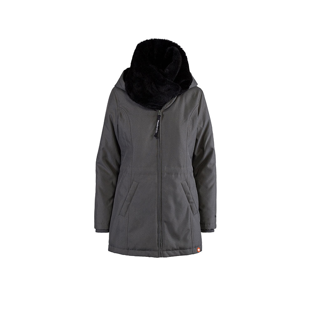 Blouson de grossesse pour portage devant ou derrière avec une extension amovible - couleur grise - ma Graine de Cigogne