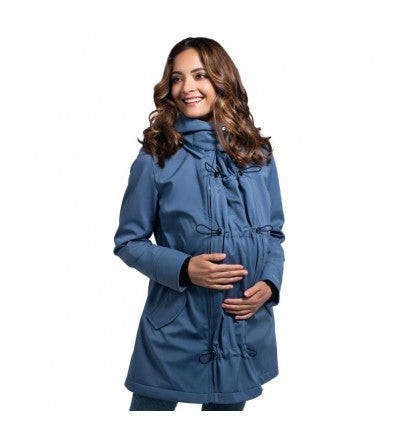 blouson de grossesse et post grossesse en bleu clair confortable 