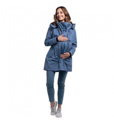 blouson de grossesse et post grossesse en bleu clair confortable 