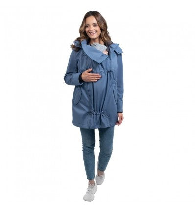 blouson de grossesse et post grossesse en bleu clair confortable 