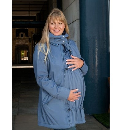 blouson de grossesse et post grossesse en bleu clair confortable 