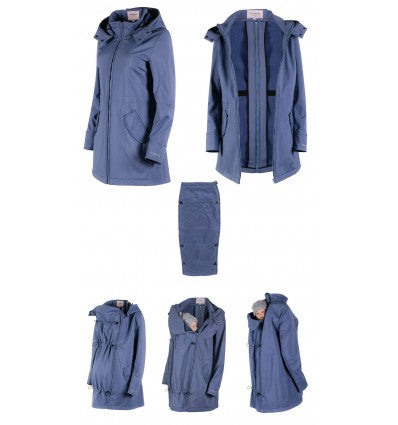blouson de grossesse et post grossesse en bleu clair confortable 