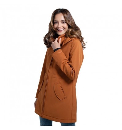 blouson manteau de grossesse portage caramel 