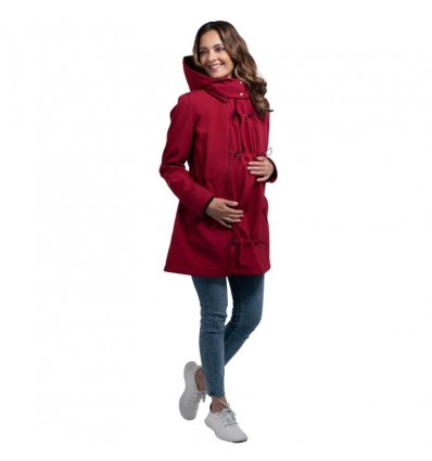 manteau blouson de grossesse cerise rouge grossesse et post grossesse 4 en 1