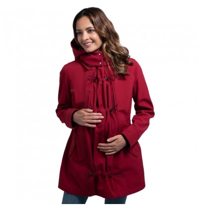 manteau blouson de grossesse cerise rouge grossesse et post grossesse 4 en 1