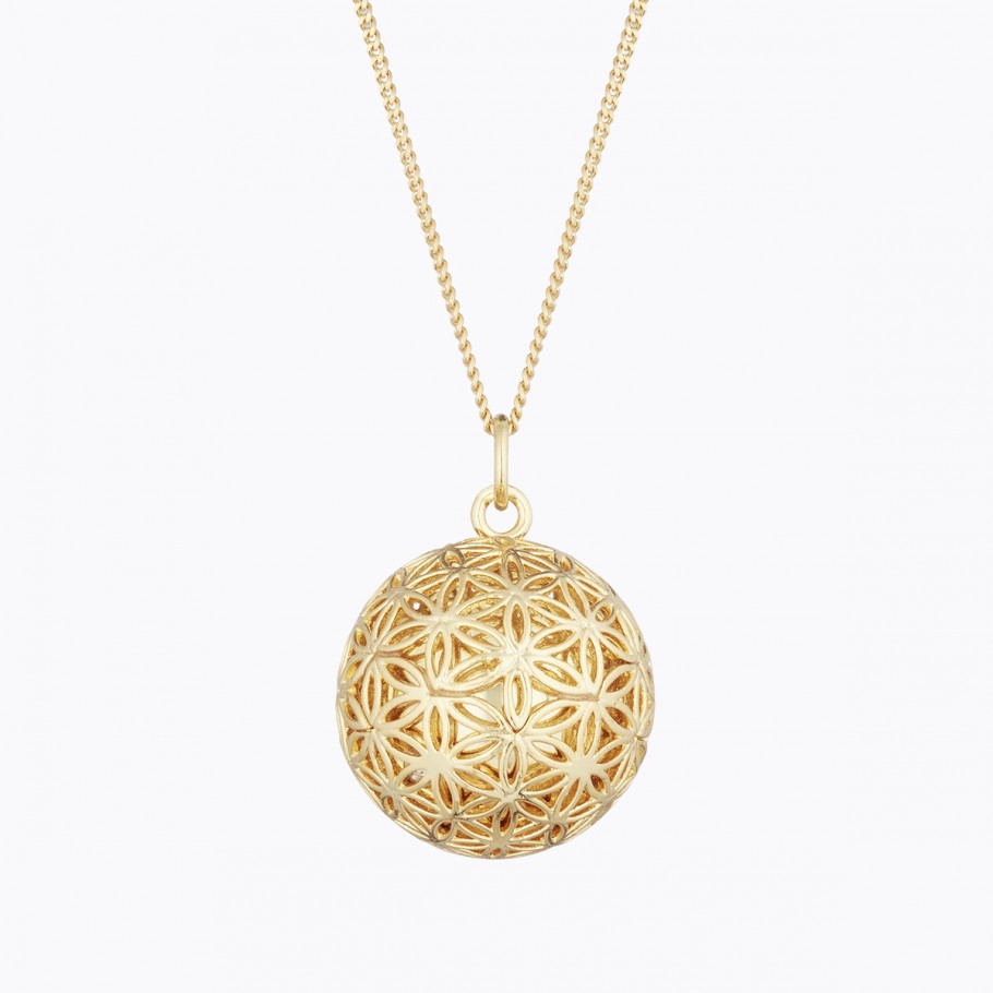 Bola de grossesse fleur de vie - or rose - ma Graine de Cigogne - made in France - haute qualité