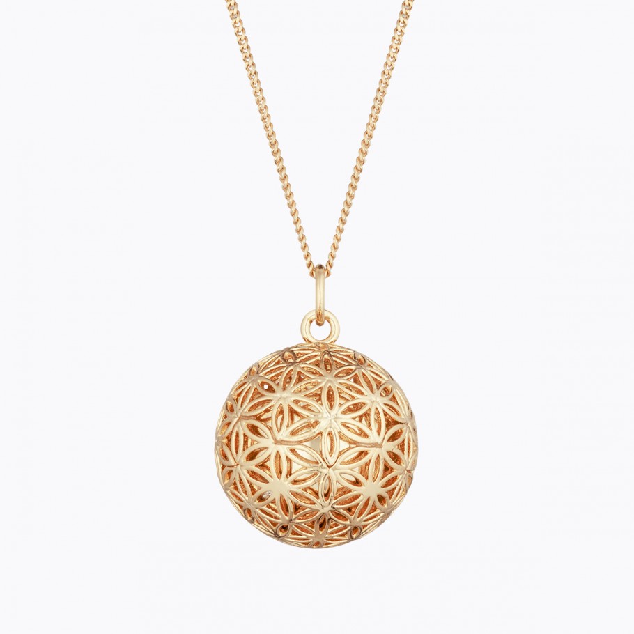 Bola de grossesse fleur de vie - or jaune - ma Graine de Cigogne - made in France