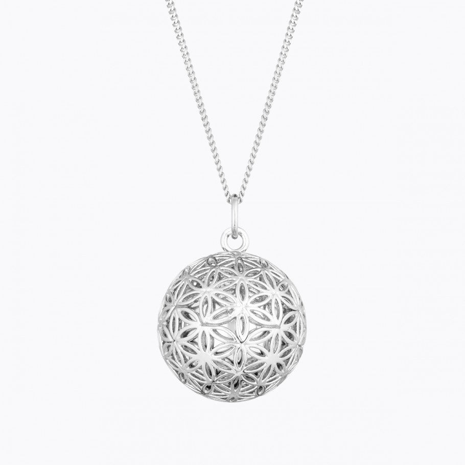 Bola de grossesse fleur de vie - argent - ma Graine de Cigogne - made in France - haute qualité