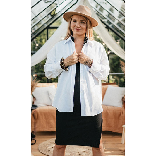 chemise de grossesse légèrement oversize pour tous les styles