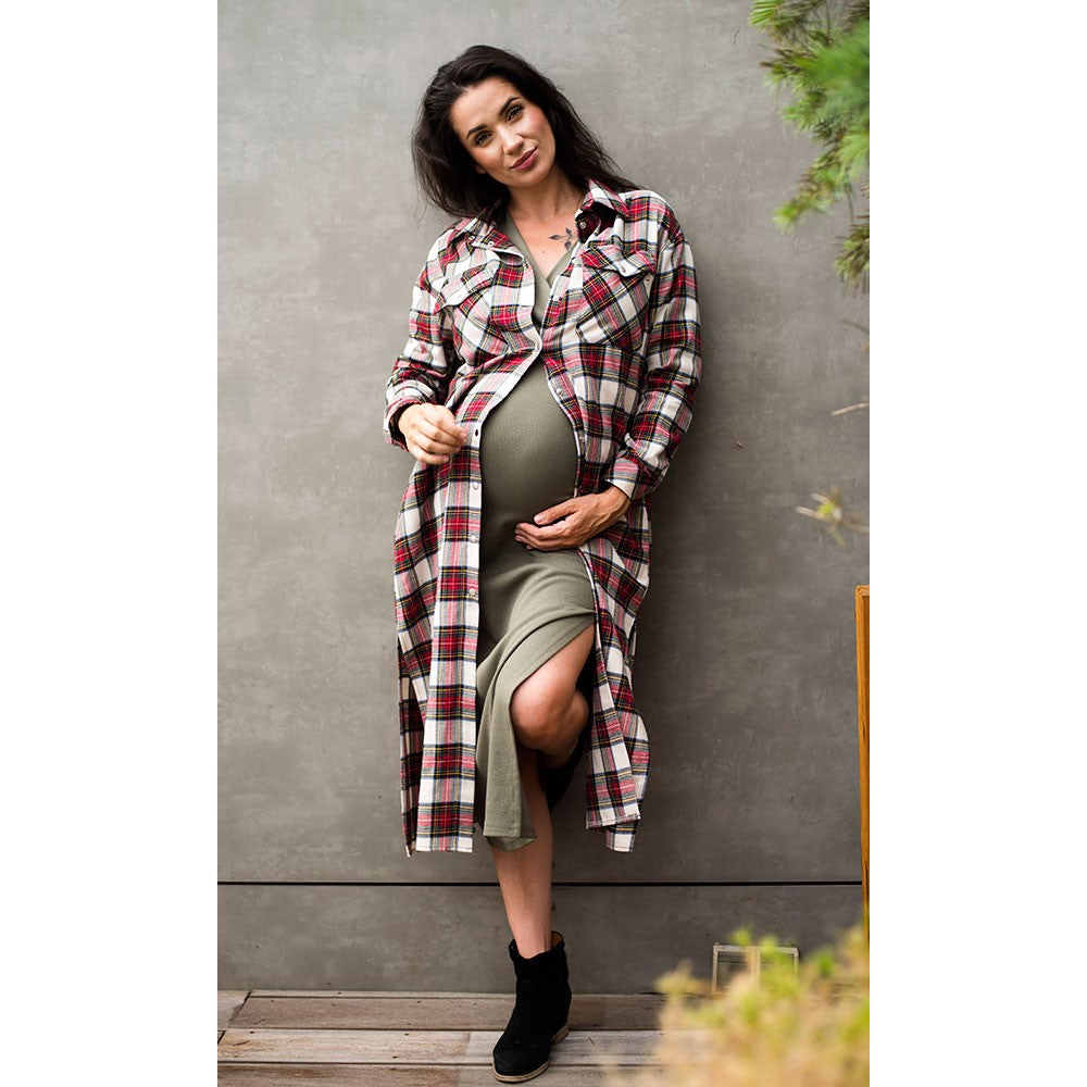 chemise de grossesse longue stylée