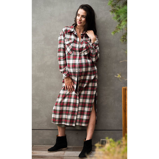 chemise de grossesse longue stylée