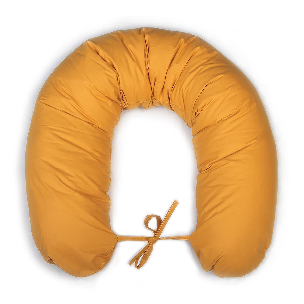 maternité - grossesse - coussin d'allaitement gris - 100% coton - coussin d'allaitement haut de gamme - ma Graine de Cigogne