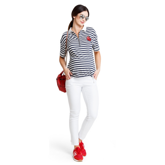 haut de grossesse style marinière chic et tendance pour une maternité stylée
