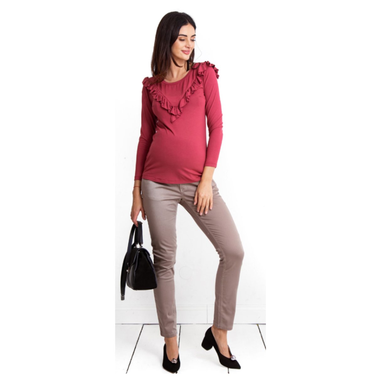 pantalon de grossesse pour un style tendance urbain