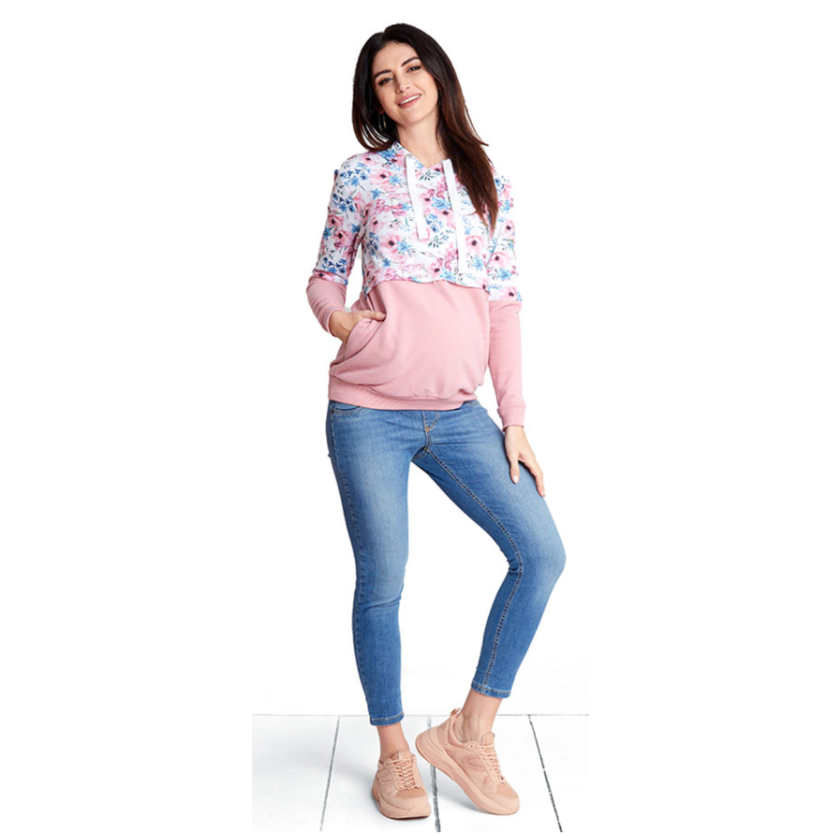 Pull de grossesse GARDEN PINK