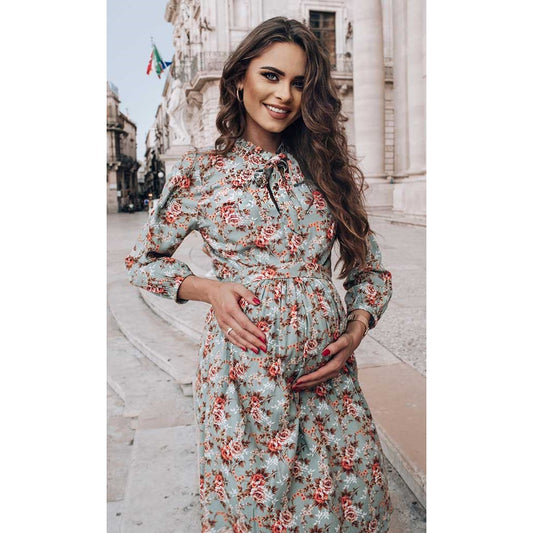 robe de grossesse et allaitement en viscose chic et élégante