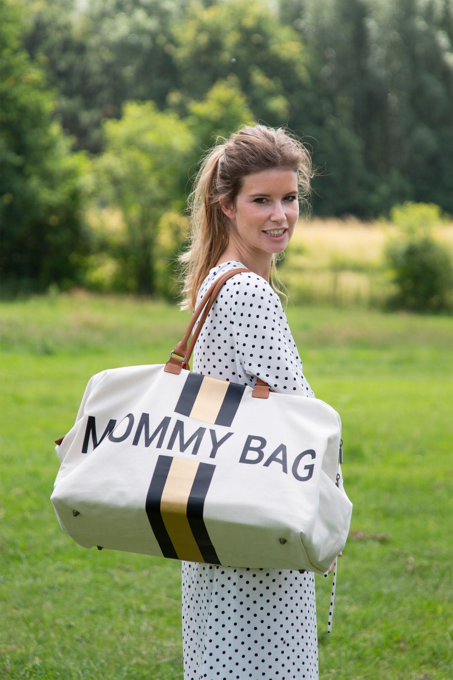 sac à langer de très haute qualité NOIR OR - accessoire de maternité parfait - ma Graine de Cigogne