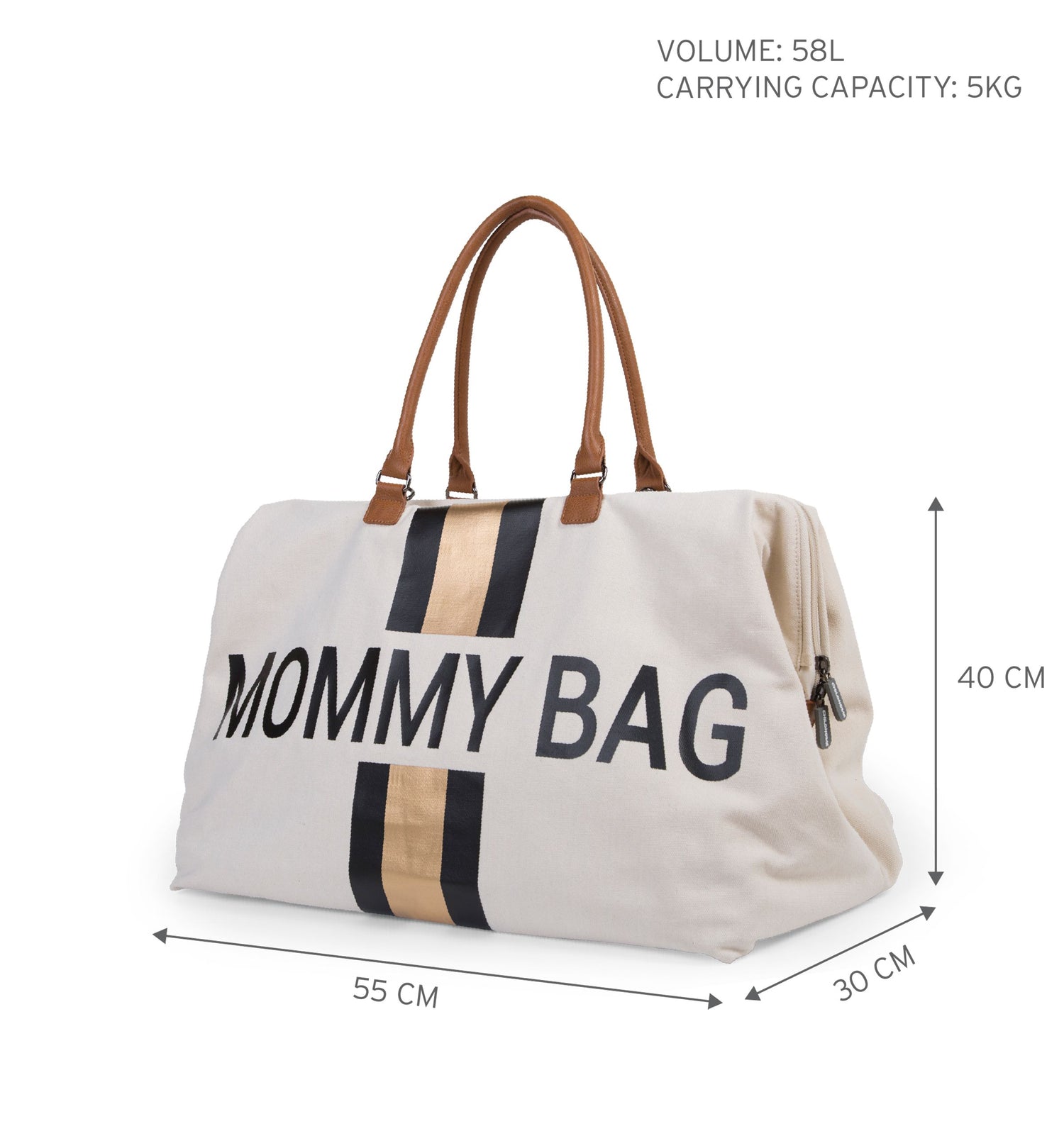 sac à langer de très haute qualité NOIR OR - accessoire de maternité parfait - ma Graine de Cigogne
