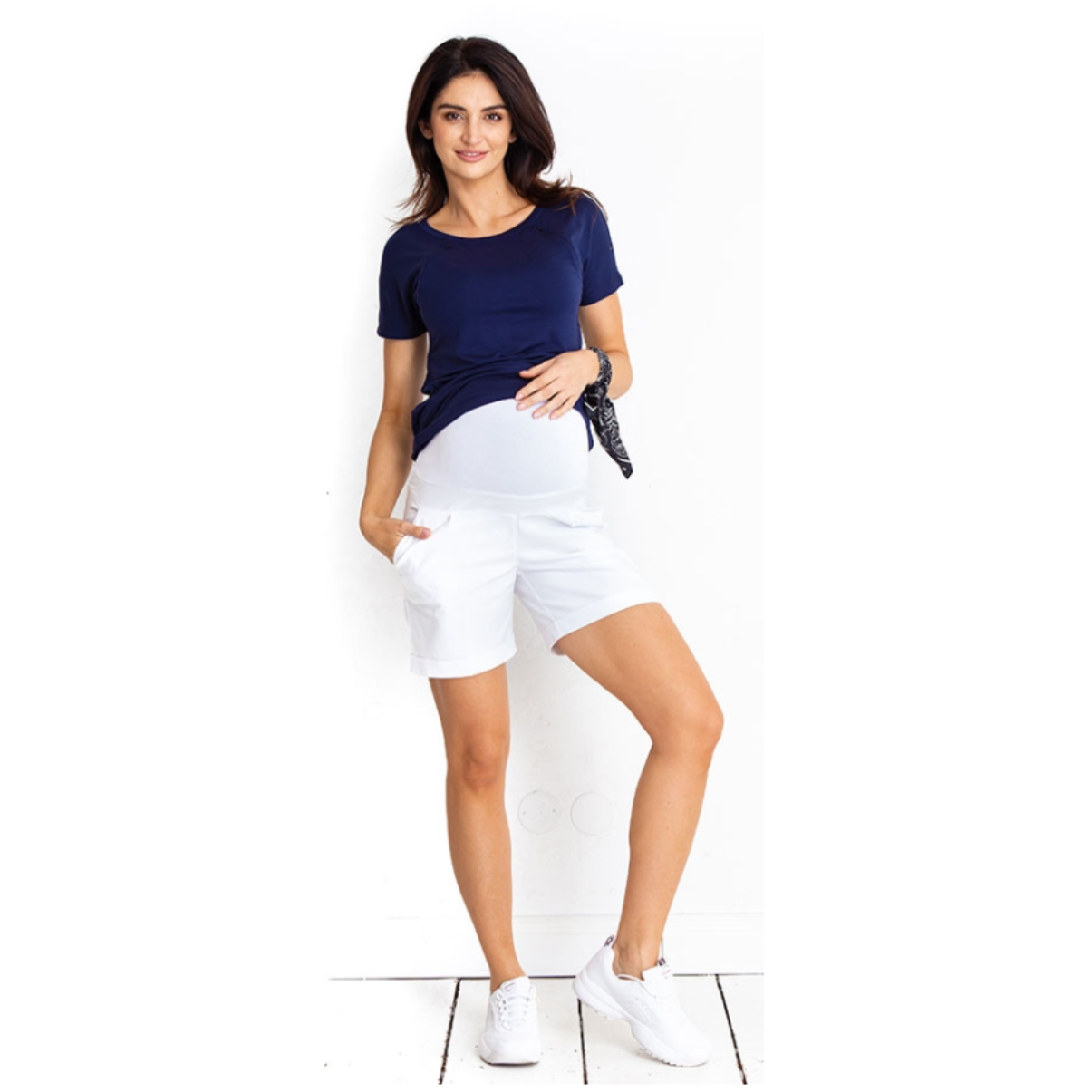 short de grossesse extensible et confortable