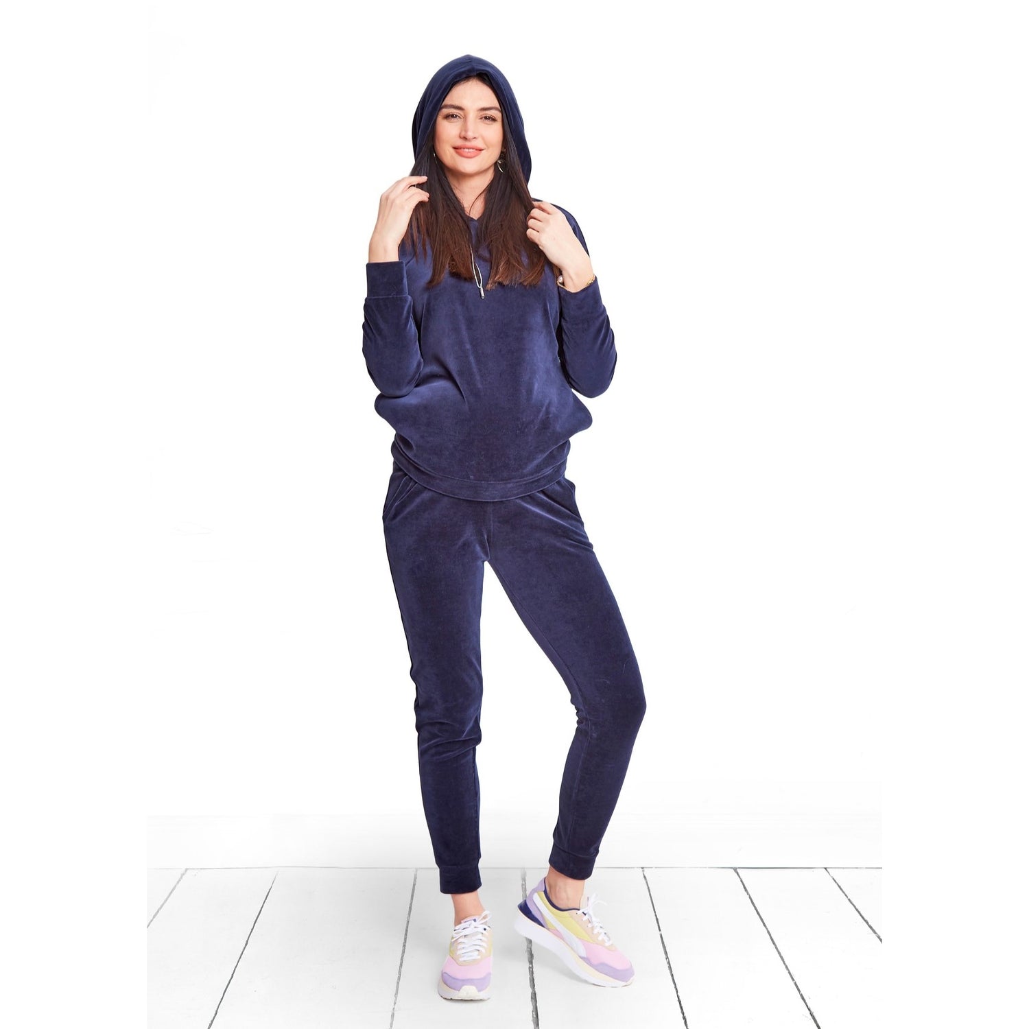 Pull en velours d'allaitement et de grossesse
